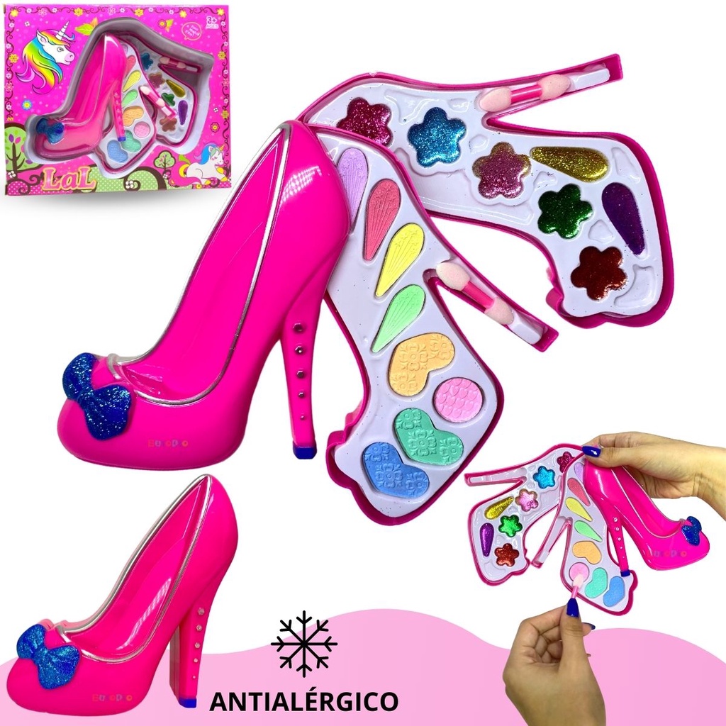 Maquiagem Infantil Sapato Grande Anti Alergico Brinquedo