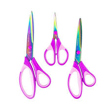 Kit Tesouras de Costura Titânio Roxa – 3 Un