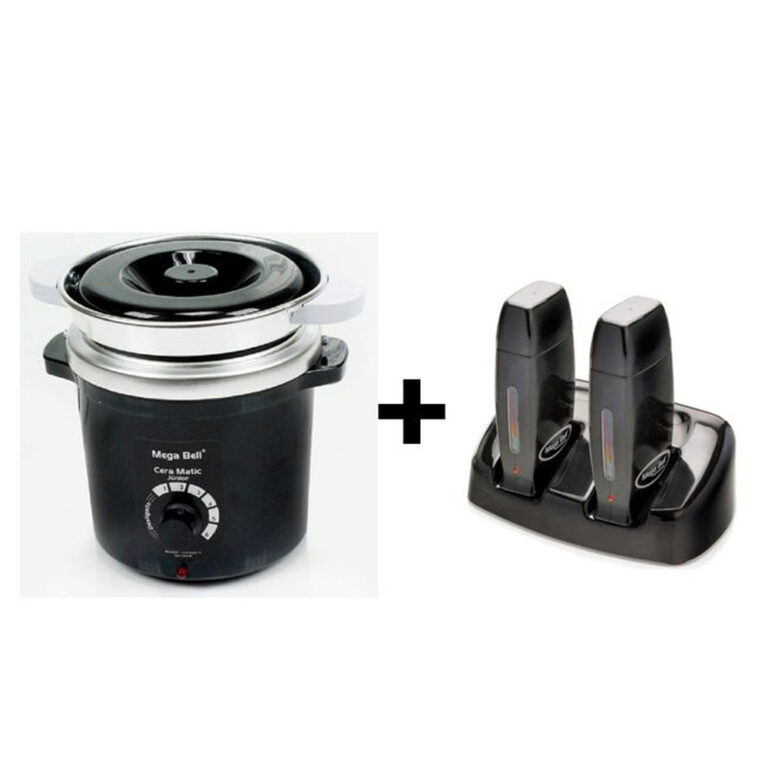 Termocera Preta +refil 400g +base Dupla +rollon Pr