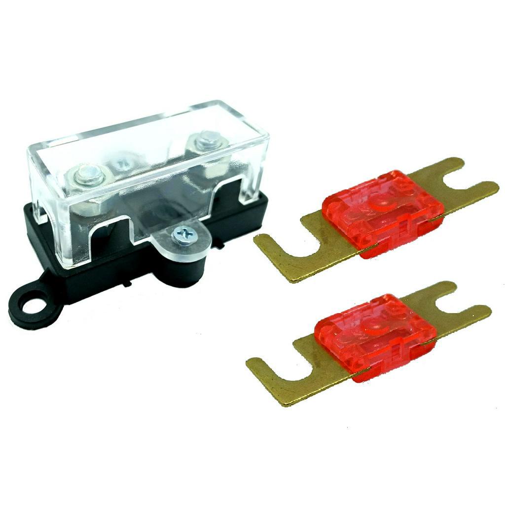 Porta Fusível Para Som Automotivo Midi com 2 Fusíveis 100 A