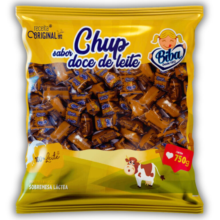 Chup Doce De Leite 15g C/50 Unidades 750g Biba