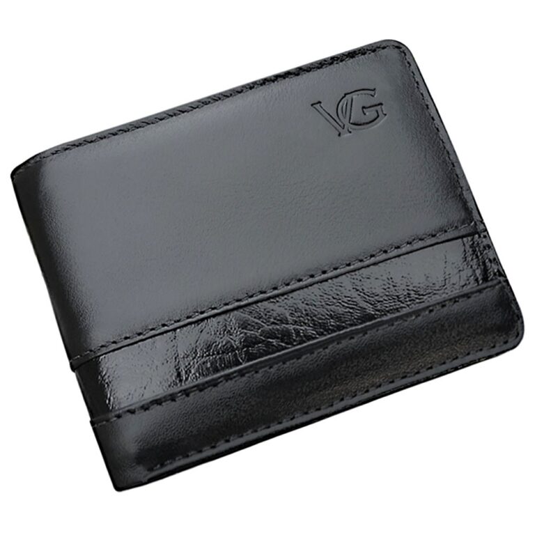 Carteira masculina couro legitimo com detalhe Vast