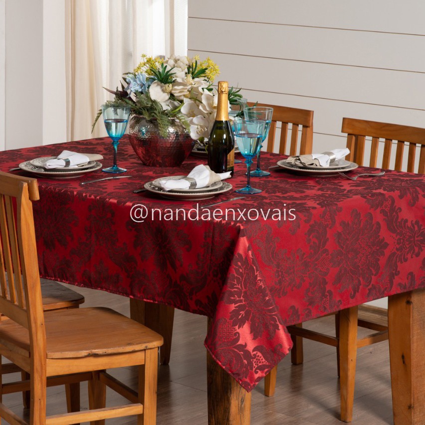 Toalha de Mesa Jacquard 6 Lugares Original