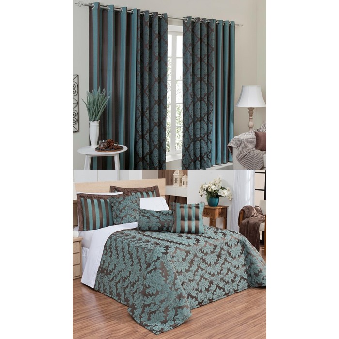 Kit Cobre Leito Queen 9 Peças Com Cortina Duo 4,0