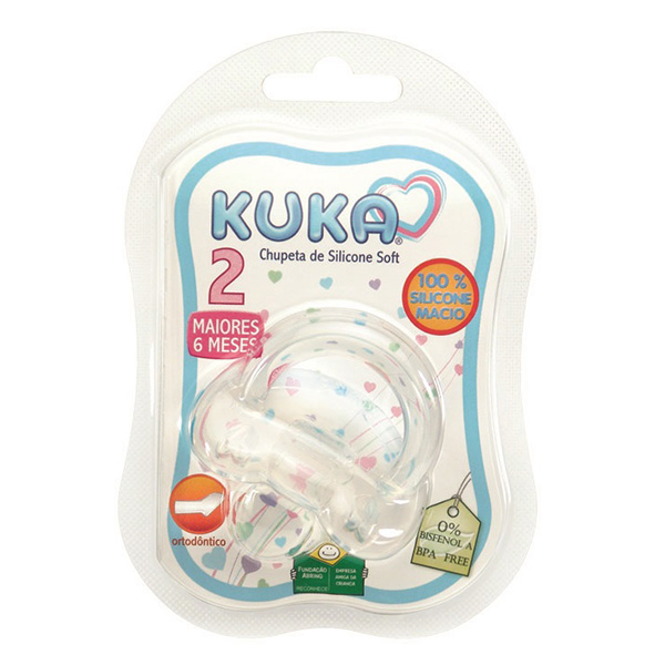 CHUPETA KUKA 100% SILICONE ORTODONTICA SOFT  N. 2