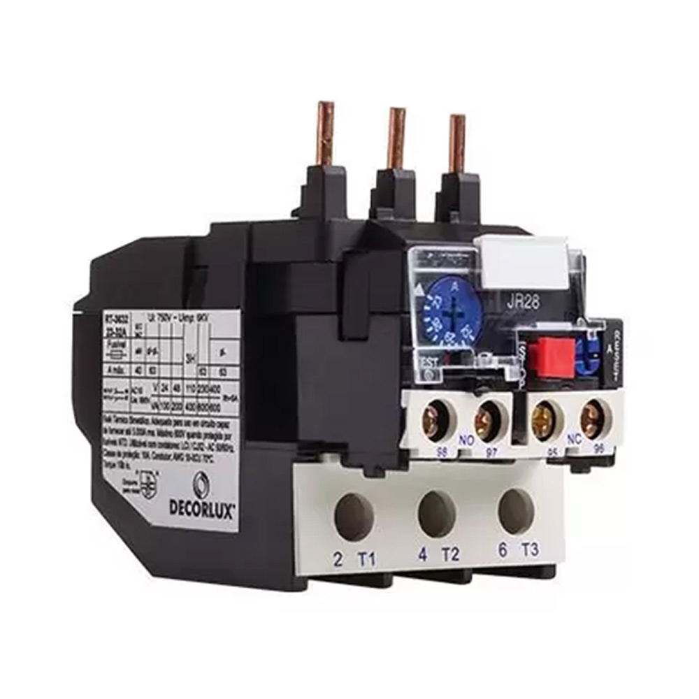 Relé Térmico Sobrecarga Bimetálico 36A Ajuste 28-36 Decorlux