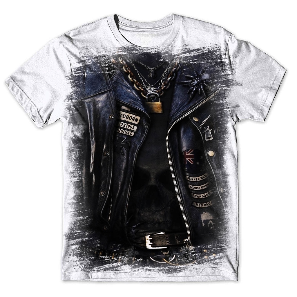 Camisa Camiseta Masculina 3d Caveira 63