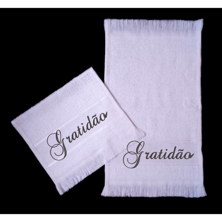 2 Toalhinhas Gratidão Bordadas , Deus, Jesus, Esp