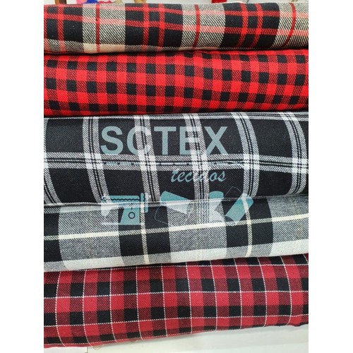 Tecido Flanela Xadrez – 7 Metros – Pre