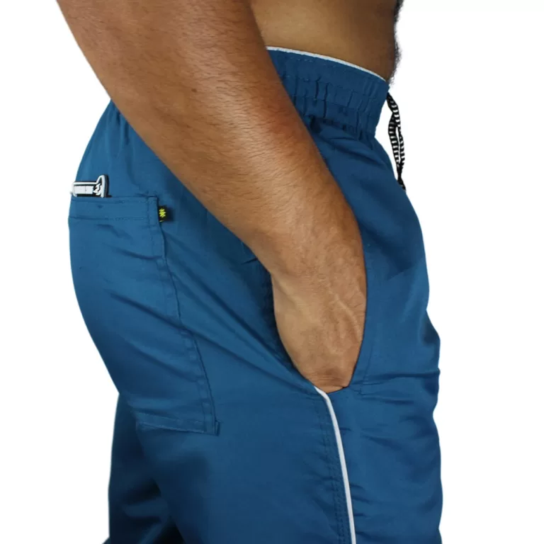 Calça Masculina Tactel, 3 Bolsos, Elástico, Cost