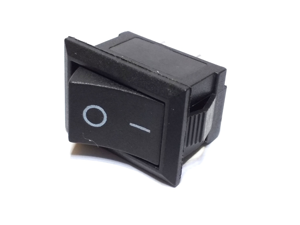 10 Chaves Gangorra KDC Preta On-Off KCD1-101 2 Terminais 2P