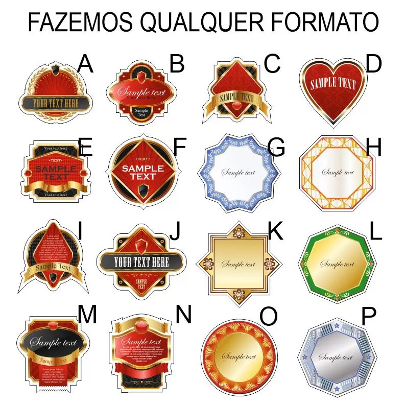 Papel adesivo A4 com etiquetas personalizadas com sua arte