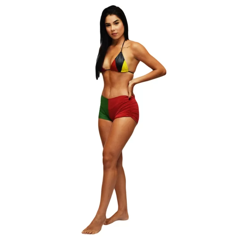 SHORTINHO COLORIDO MODA PRAIA VERÃO