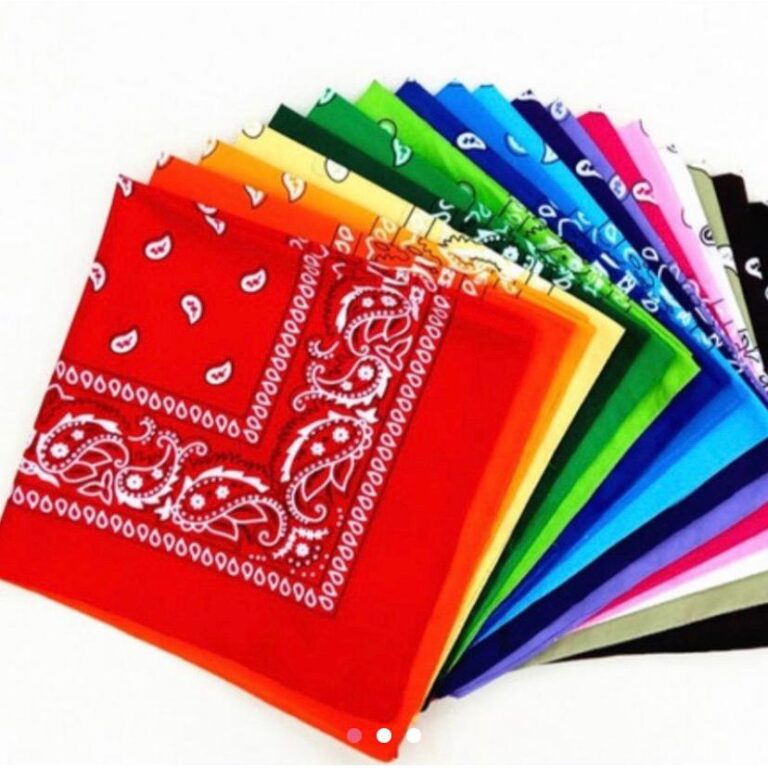 Kit Com 10 Bandana e Faixa Lenço Para Cabelo Core
