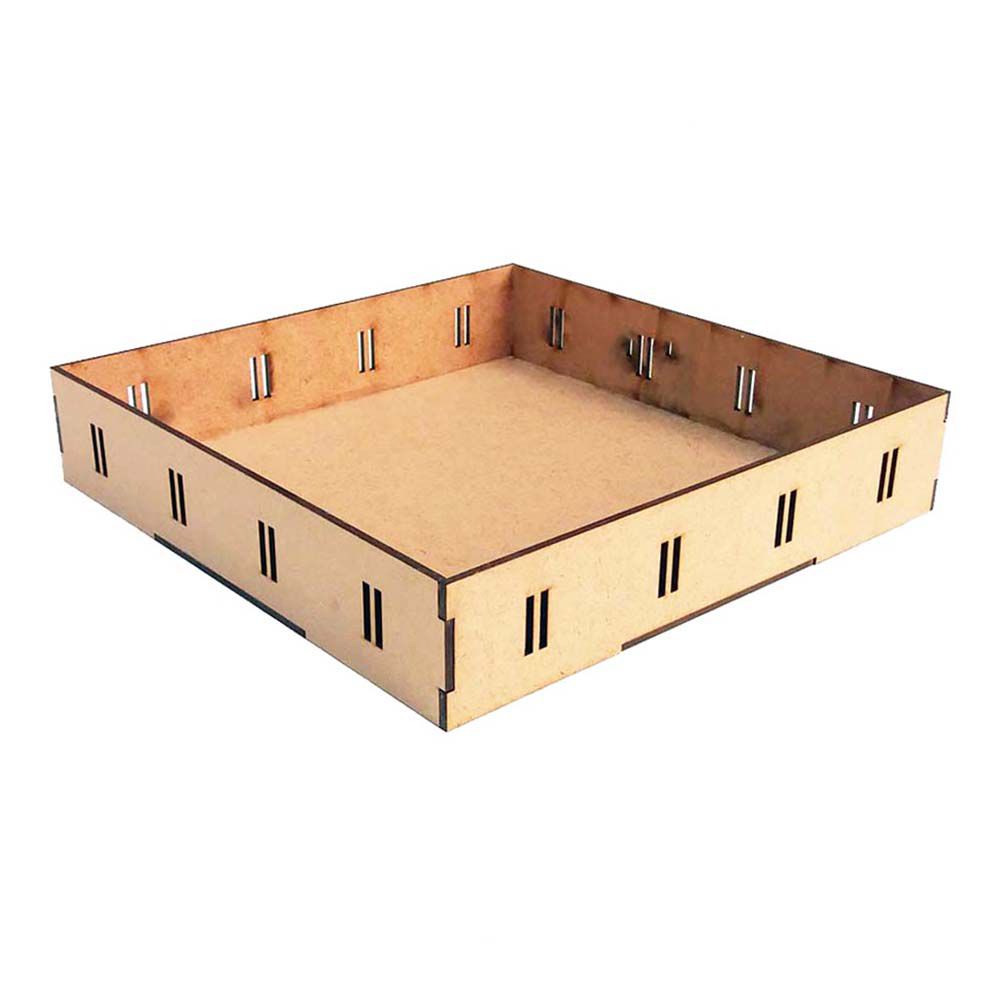 Kit com 3 Bandeja passa fita 30 x 30 cm mdf artesanato aniversário