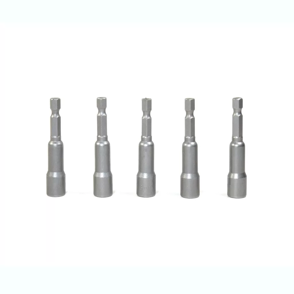 Jogo Kit Ponta Canhão Soquete Imantado M8x65 Mm 5 Peças Cód.CTP08