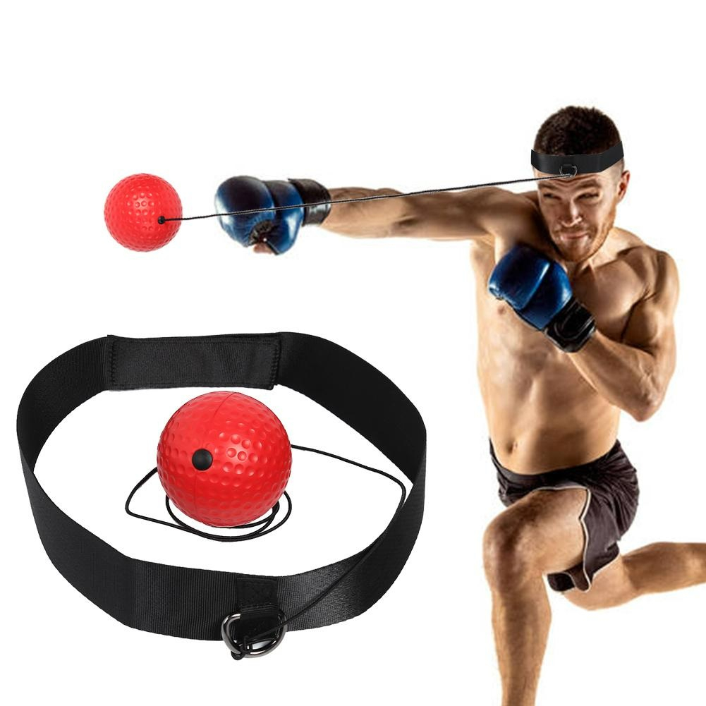 Bola De Treino Reflexo Luta Boxe Com Faixa de Cabeça