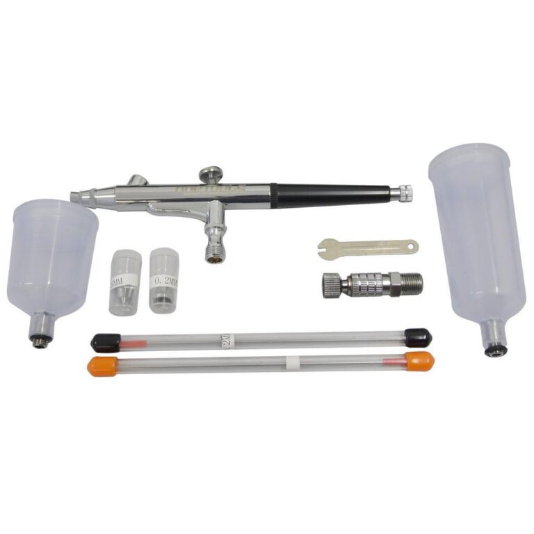 Kit Aerógrafo C/ Duas Canecas Dupla Ação + Aces