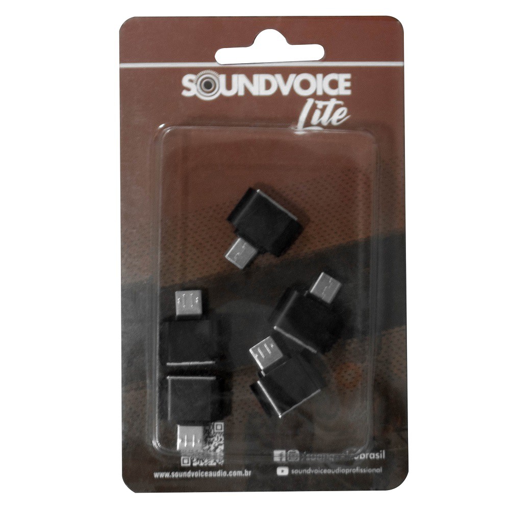 Adaptador OTG/Micro USB OTG-01 Para Smartphone – Pacote com 05 peças