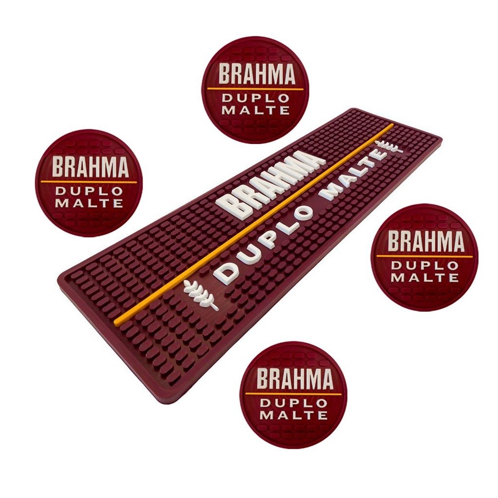 Tapete 50×15 Duplo Malte + 4 Porta Copos