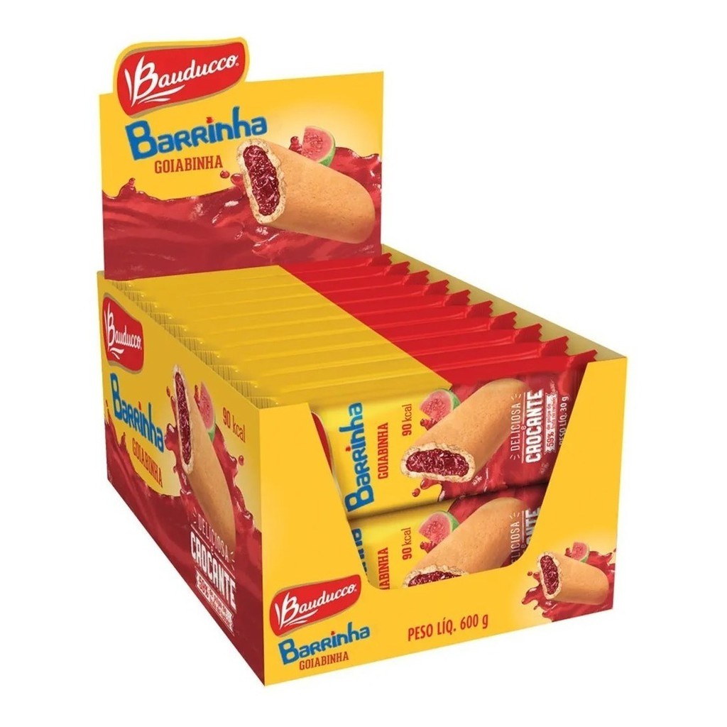 Barrinha Maxi Goiabinha Display C/20 Unidades Bauducco