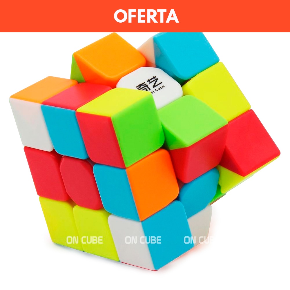 Cubo Mágico Profissional 3x3x3 Qiyi Warrior W – Original Colorido Sem Adesivos