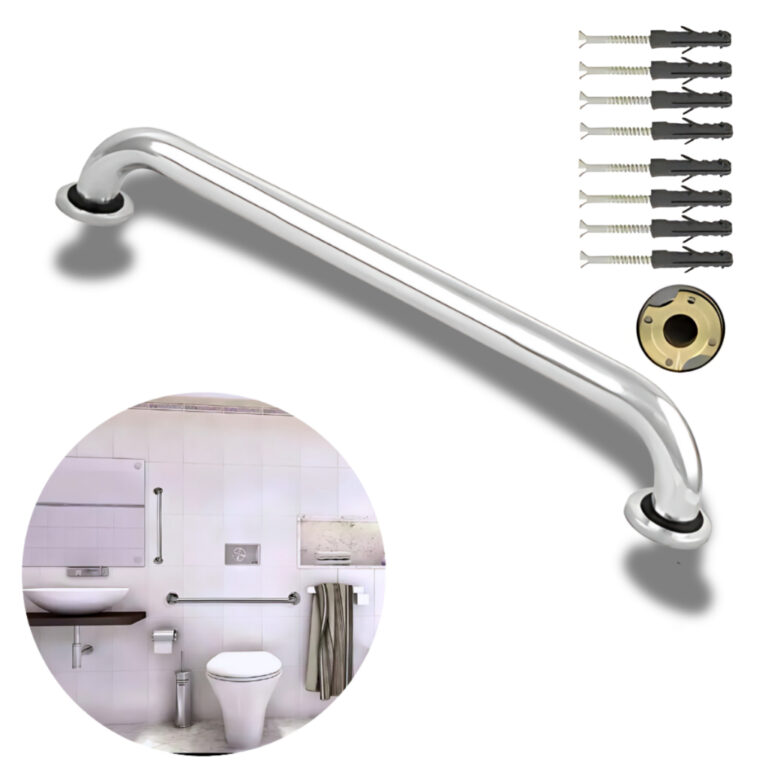 Barra de Apoio Para Banheiro de Alumínio, Suporte