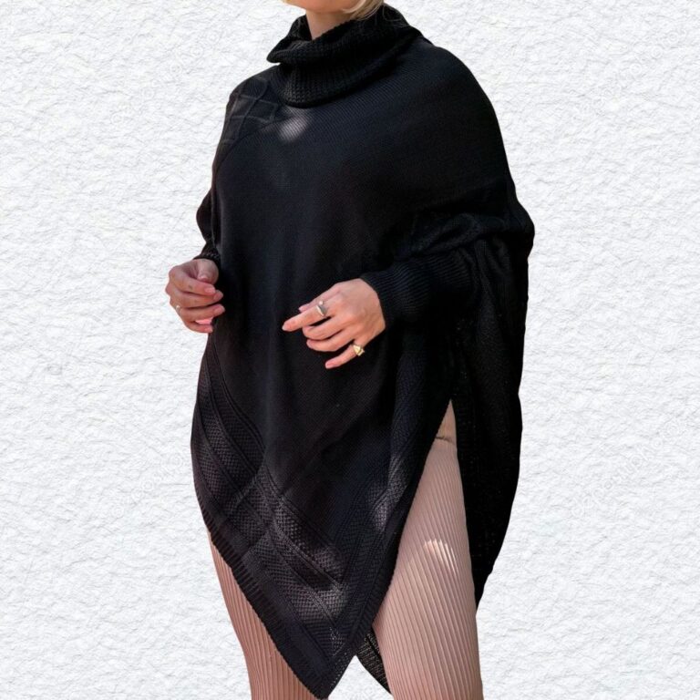 Kimono Inverno Tricot Grosso Feminino – Ponc