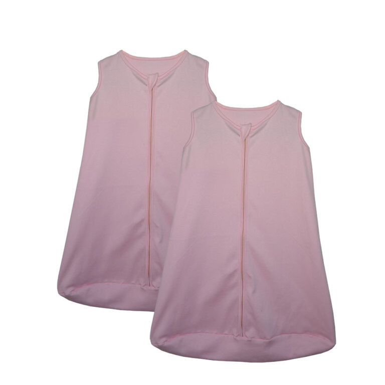 Kit 2 Saco de Dormir Bebê Rosa Enxoval Pijama 100