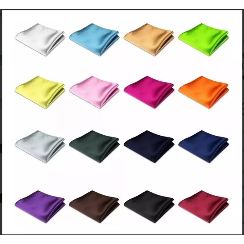 Kits de Lenços Social de Cetim para casamentos, festas, Eventos, Ternos