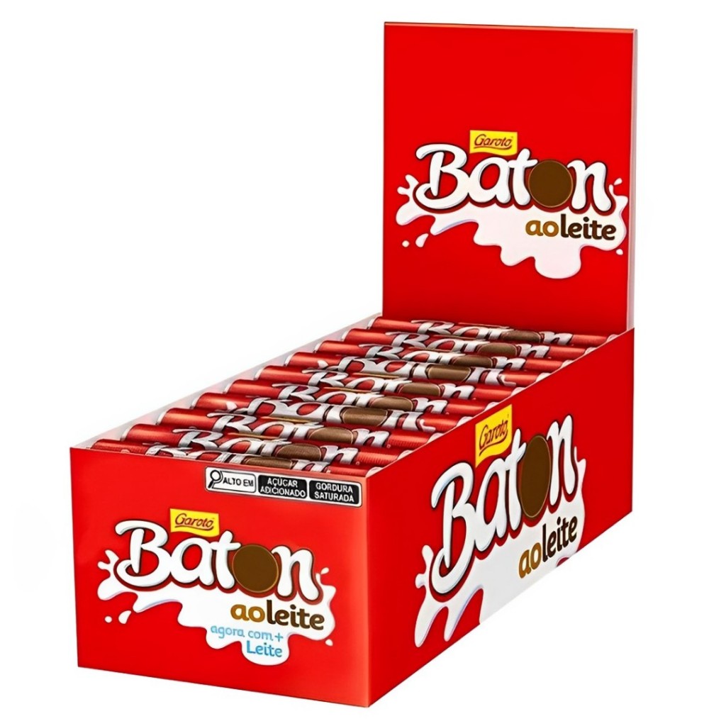 Chocolate Baton Ao Leite C/30Unidades 16Gr Garoto
