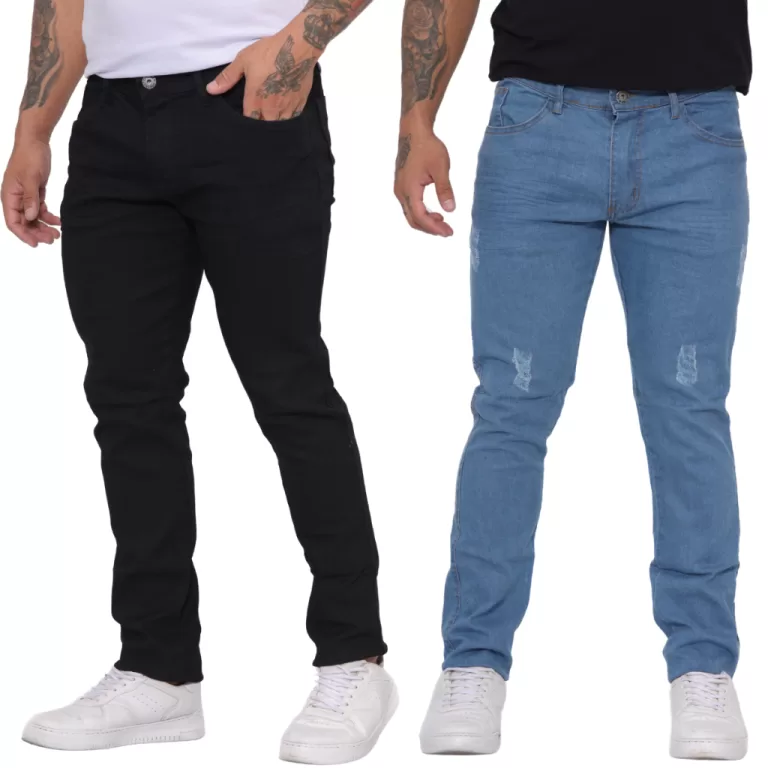 Kit 2 Calça Jeans lycra Masculino Plus Size e Nor