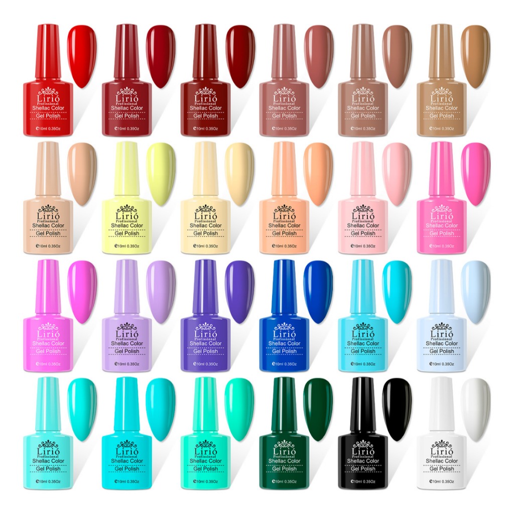Esmaltes 24/10 Unidades De Unhas Em Gel Lirió, XD, DZ Profissional Shellac  Unha Acrigel Porcelana M