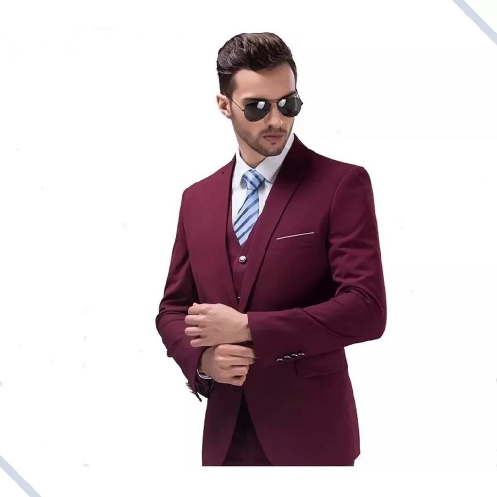 Terno Masculino Alto Padrão – Paletó + calça Luxo Casual Elegante Slim Fit Executivo Verão