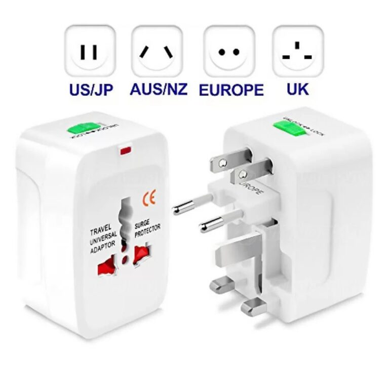 Adaptador Viagem Tomada Universal Uk Usa Europa As