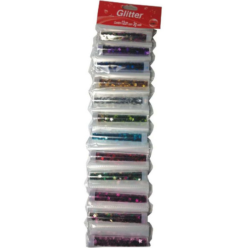Glitter Pvc Estrelinha Sortidas 3g.cada Bl.c/12 V.