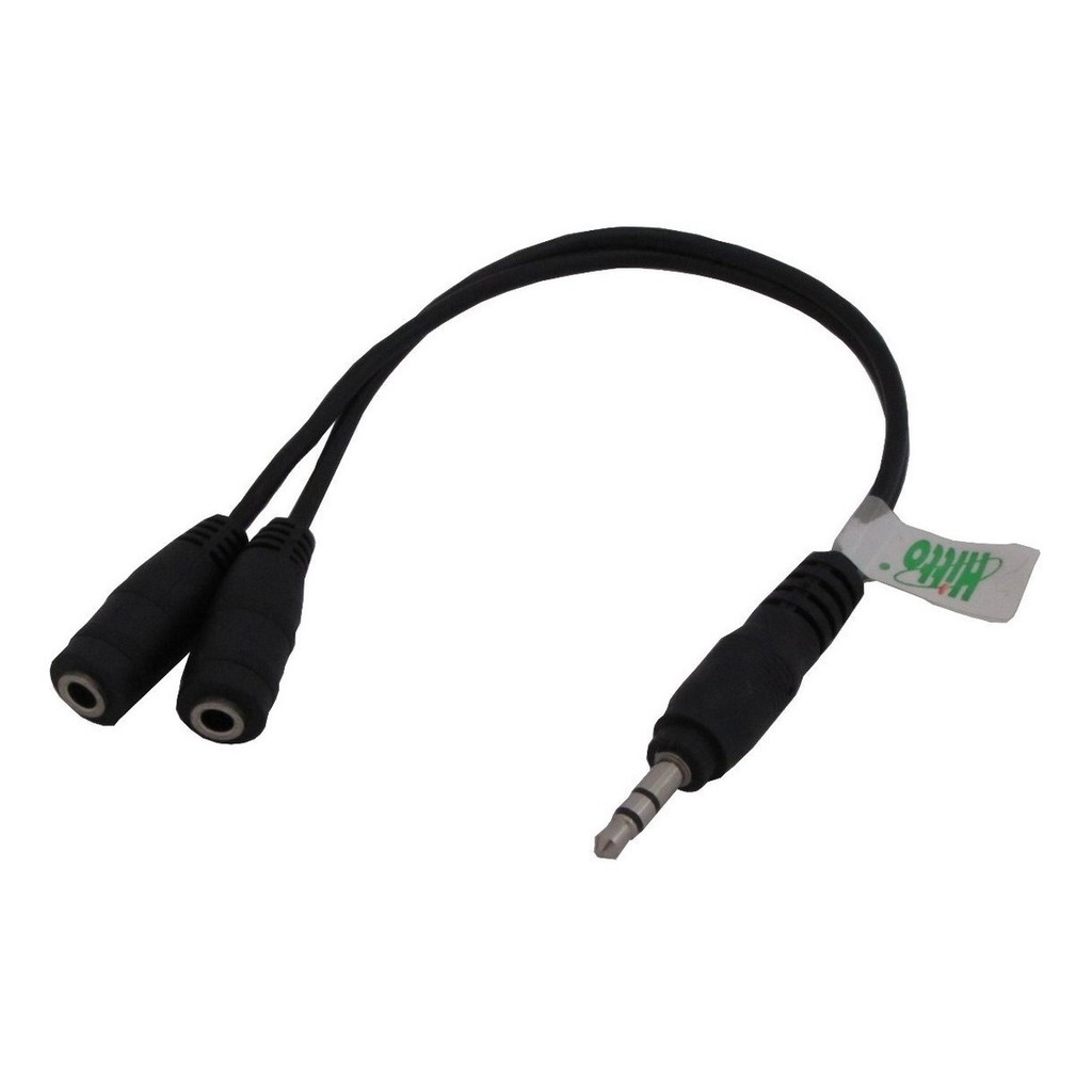 DIVISOR CABO P2 Y 1 MACHO 2 FÊMEA STÉREO PARA FONE DE OUVIDO