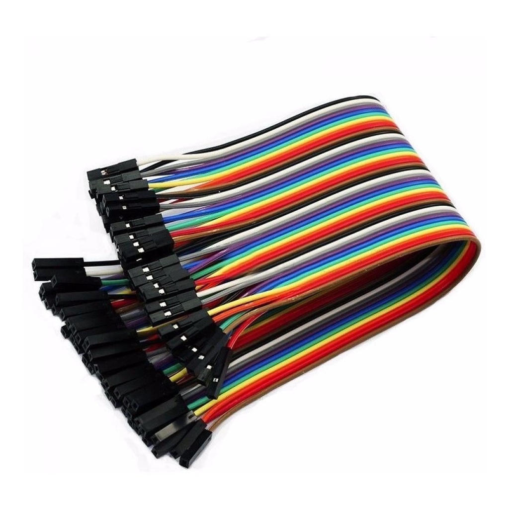 Cabo Jumper 20Cm Femea X Femea 40 Unidades Para Arduíno