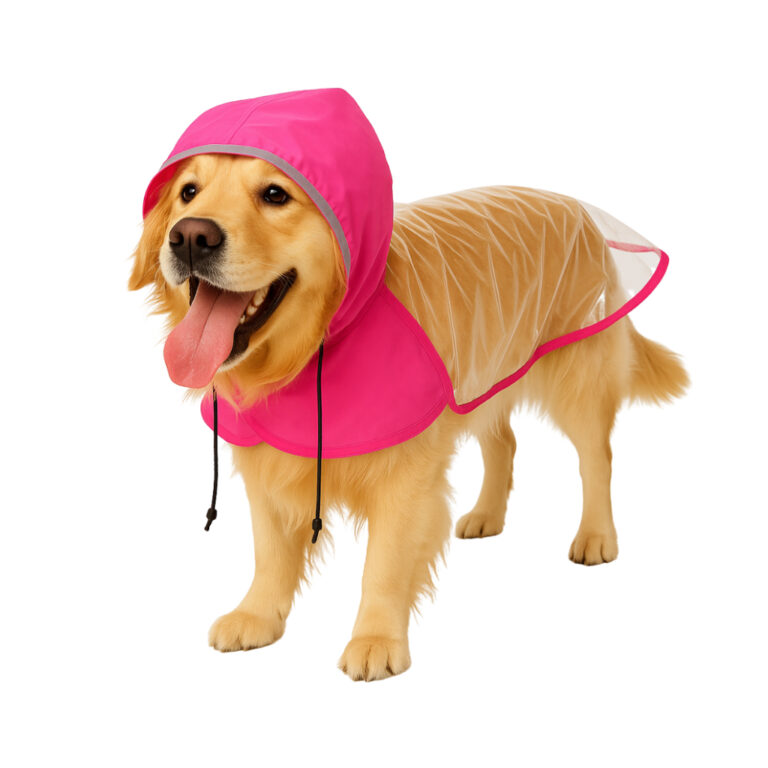 Capa de Chuva Pet Impermeável Proteção Cachorro