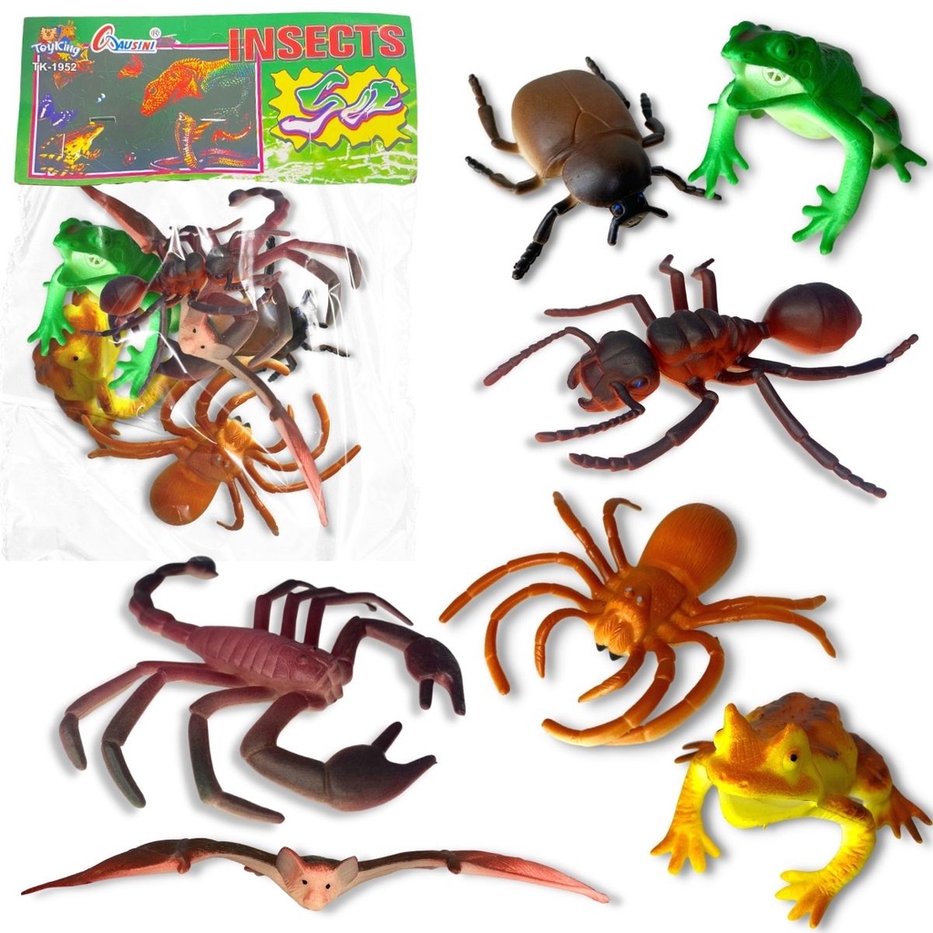 Insetos De Brinquedo Susto Pegadinha Barata Escorpião Sapo