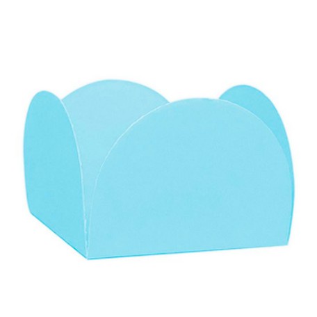 Forminha 4 Pétalas para Doces Azul Claro 50 unida