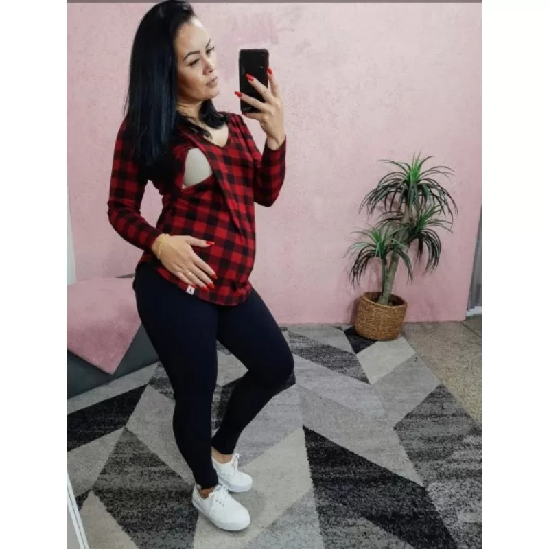blusa manga longa Gestantes