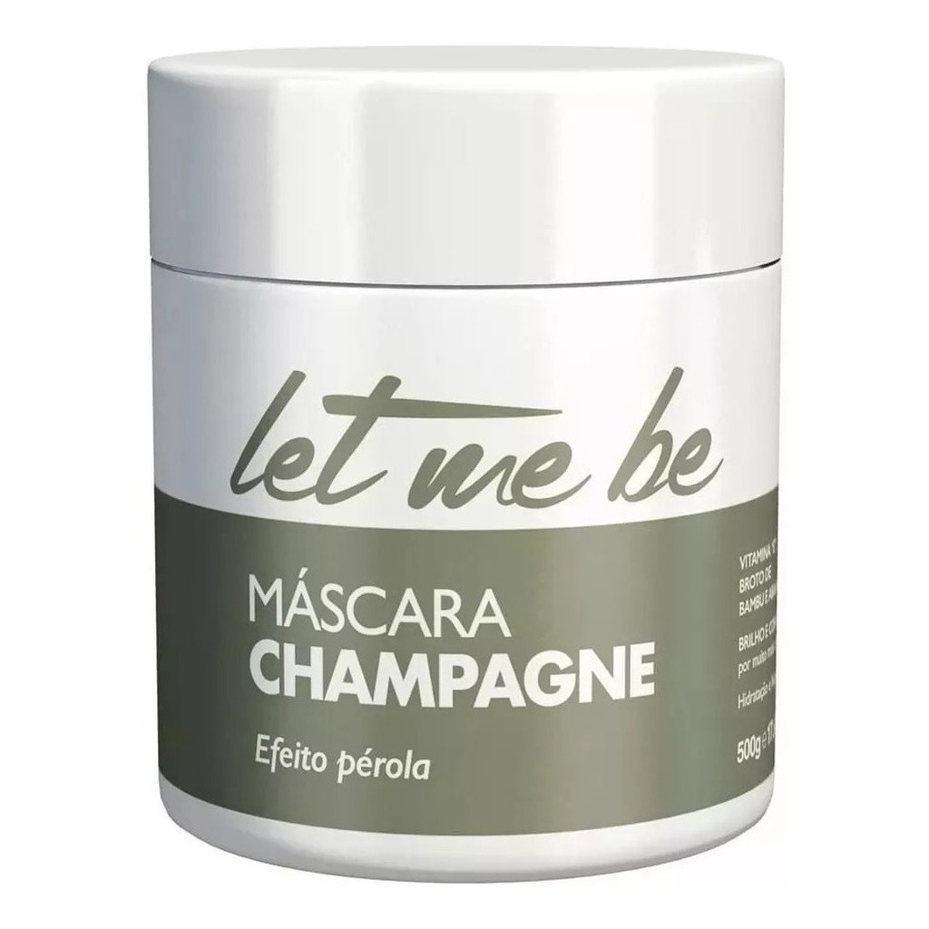 Máscara Matizadora Champanhe Efeito Perolado Let Me Be 500g