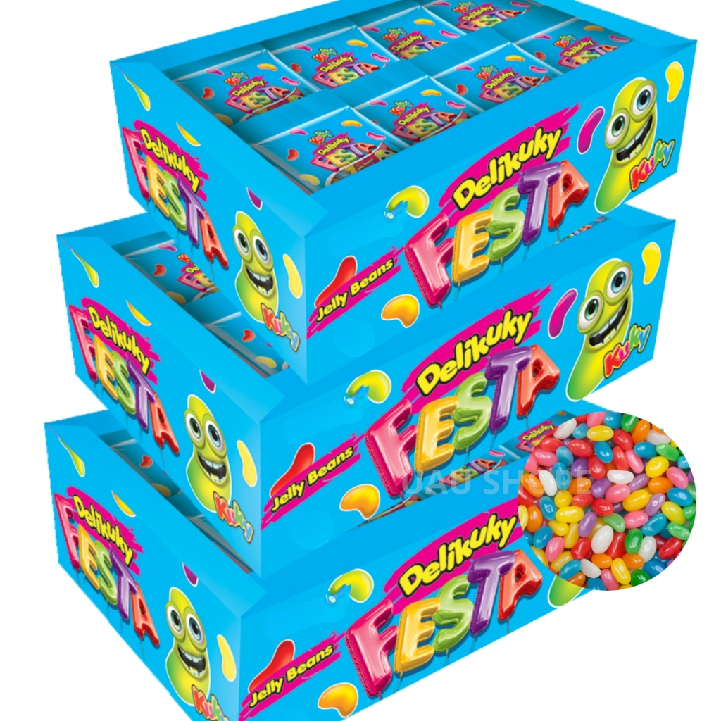 Bala De Goma Delikuky Festa C/25 Unidades de 20 gr – Kuky