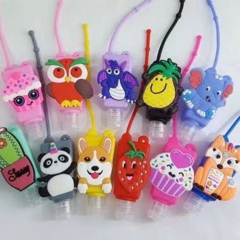 Chaveiro porta álcool em gel 12un pronta