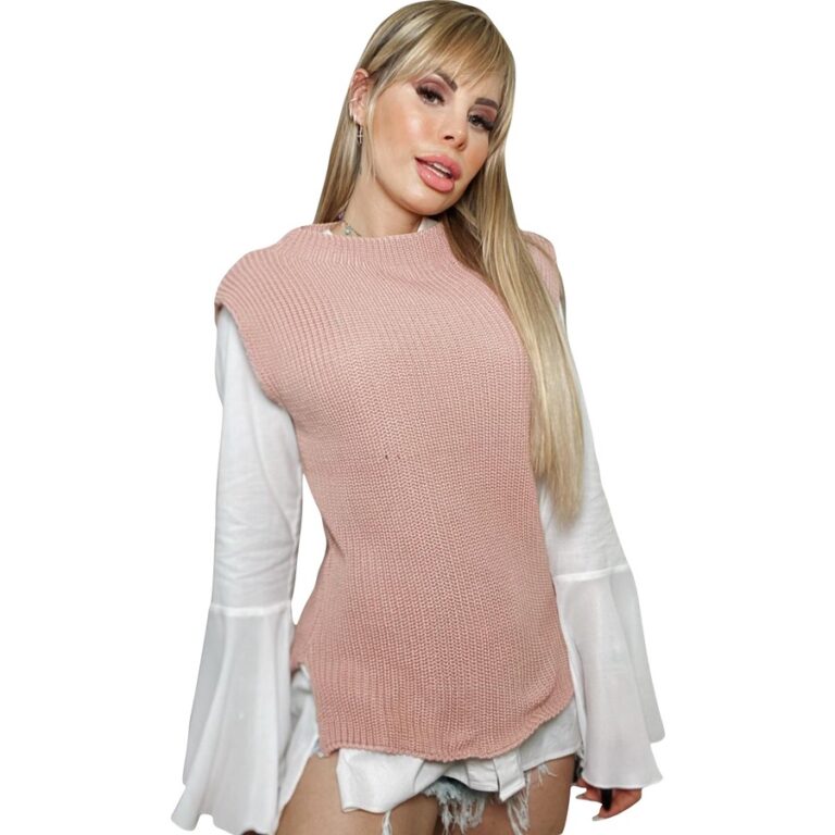 Blusa Moda Outono Inverno Colete Regata Fang Lanç