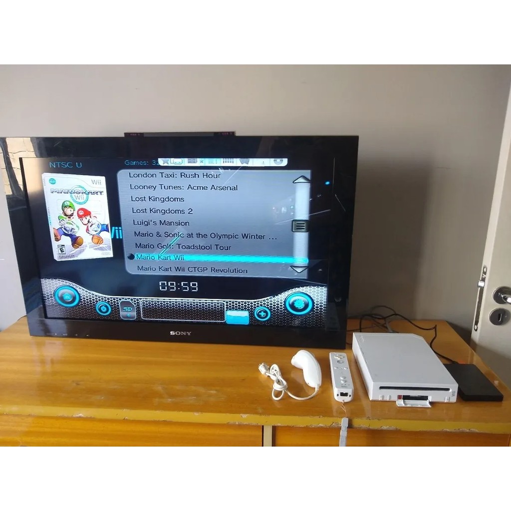 Nintendo Wii Completinho C/ HD Lotado De Jogos [Pronto para jogar]