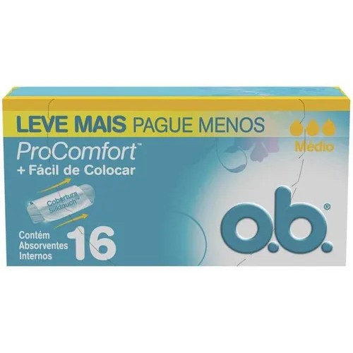 Absorvente Interno O.B. Comfort Medio C 16