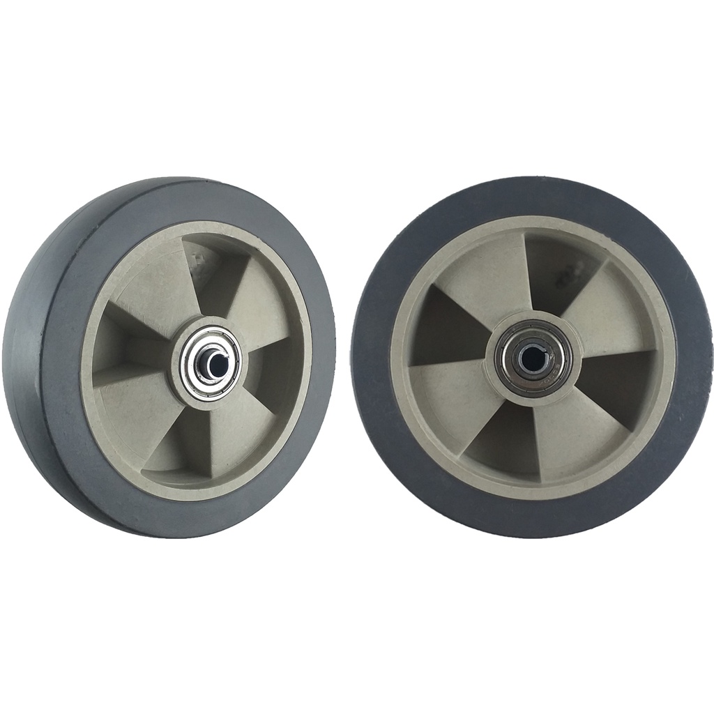 Par de Rodas Termoplastica 512 Reforçadas Rol. de Esferas – T512E10