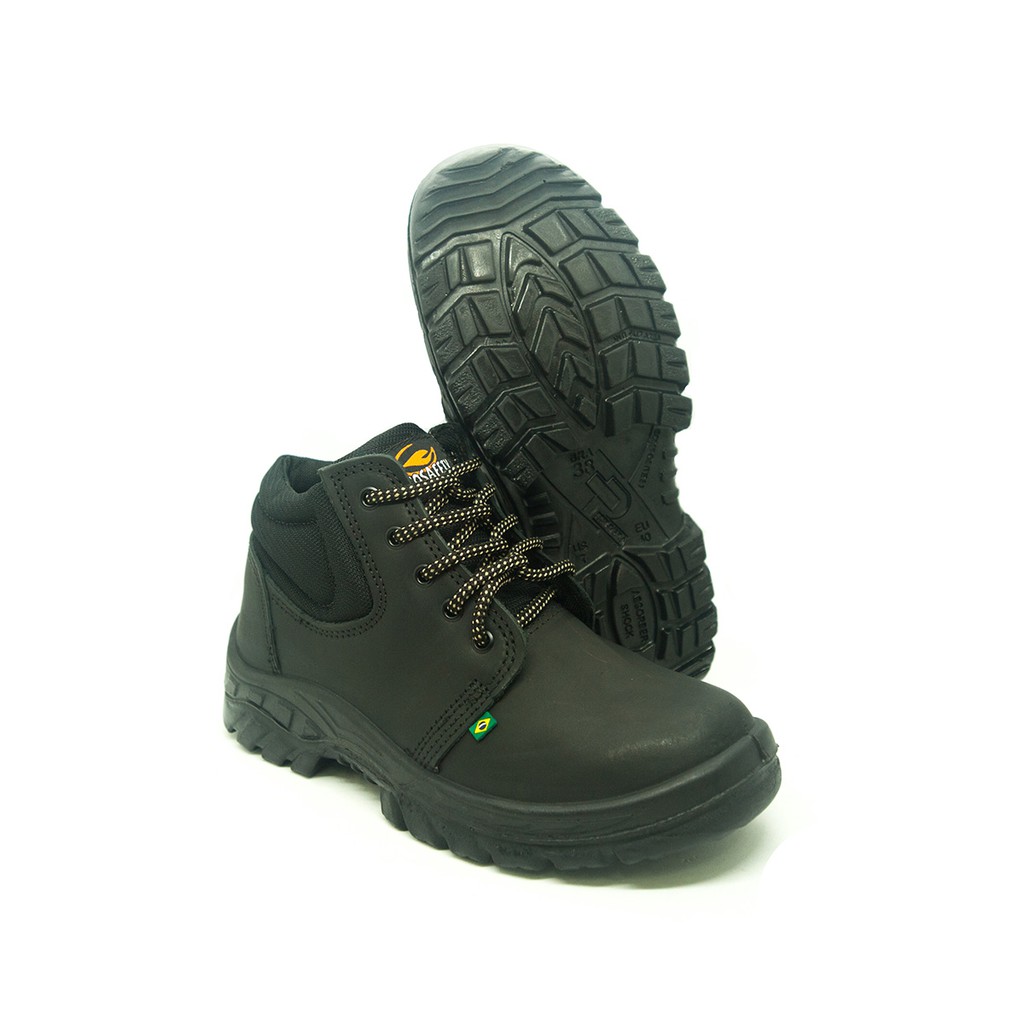 Botina Segurança Couro Ecosafety PS 139 Bico PVC CA 40677